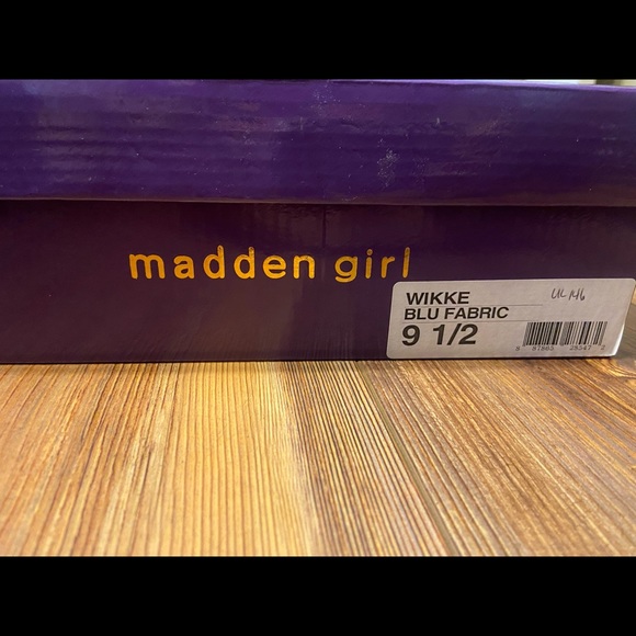 Madden Girl Women's Blue Wikke Platform Wedge Sandals - Picture 5 of 5